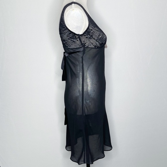 Y2K J.Lo by Jennifer Lopez for Yamamay Vintage Sheer Lace Chemise Nightie Small - Picture 3 of 9